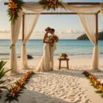 Coiffure et maquillage tropicals aux Seychelles