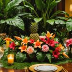 Décoration tropicale pour un mariage coloré