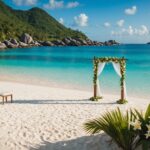 Plage idyllique pour célébrer un mariage aux Seychelles