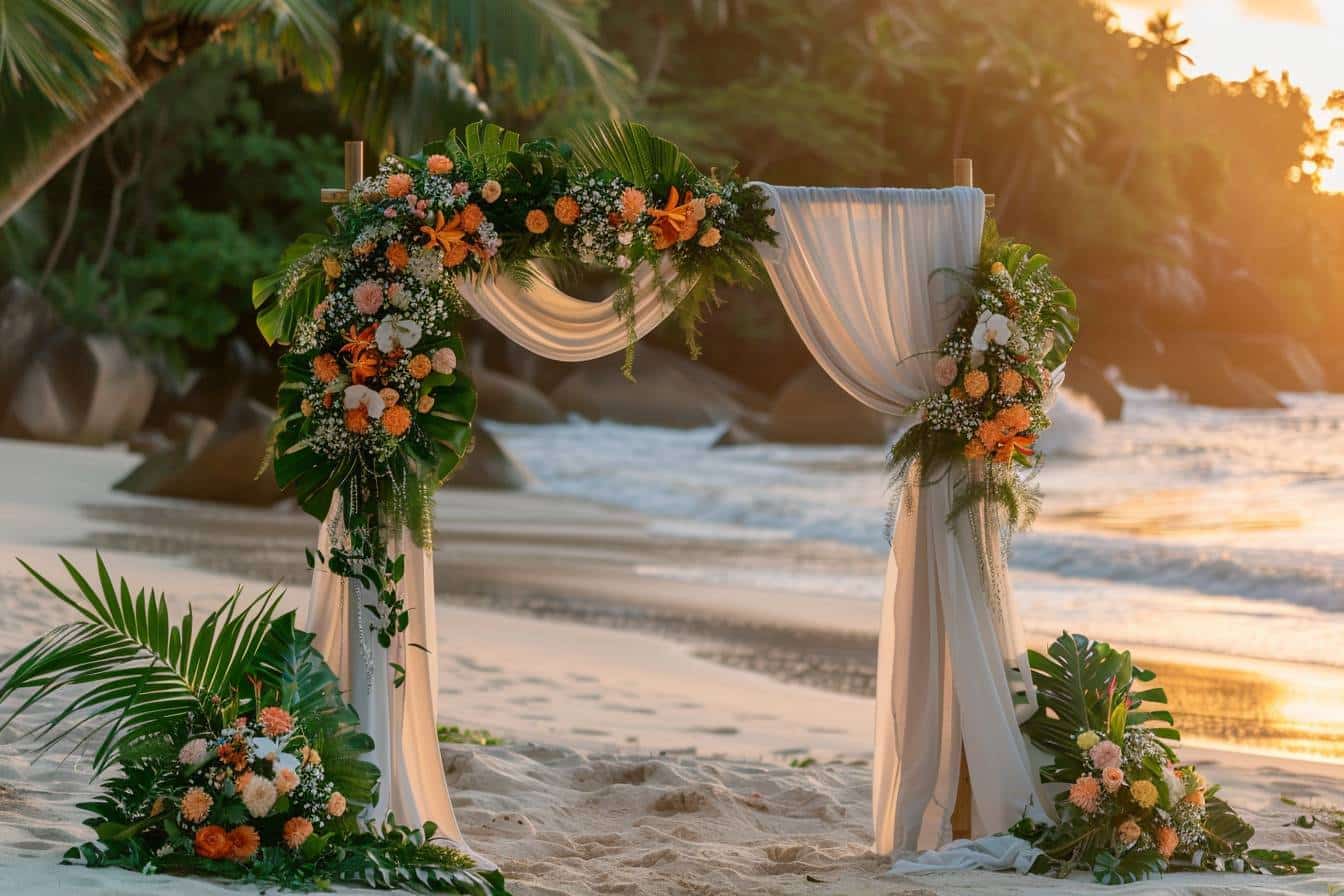 Planificateurs de mariage aux Seychelles en action  
Professionnels s'occupant de mariages aux Seychelles