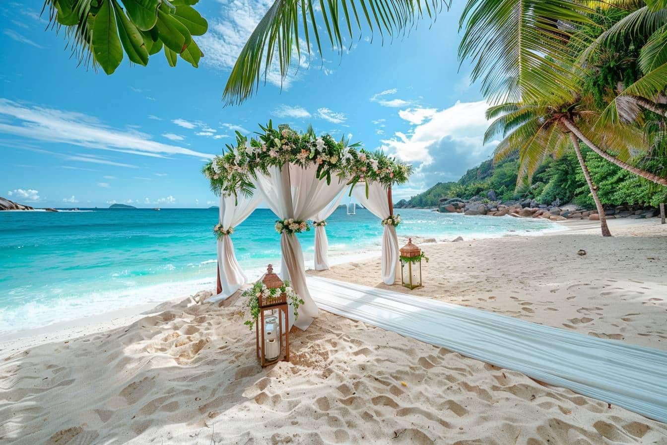 Transport élégant pour célébrer un mariage aux Seychelles